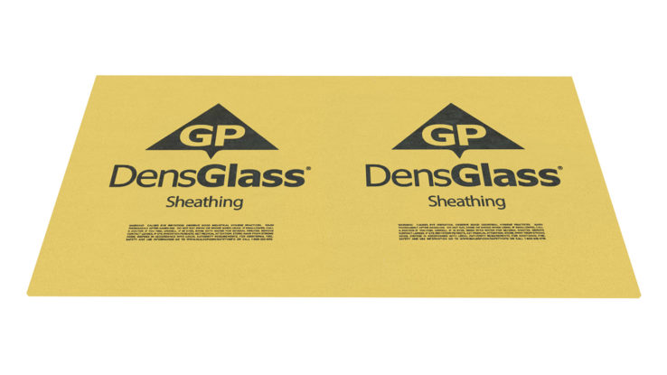 DensGlass sheathing board detail