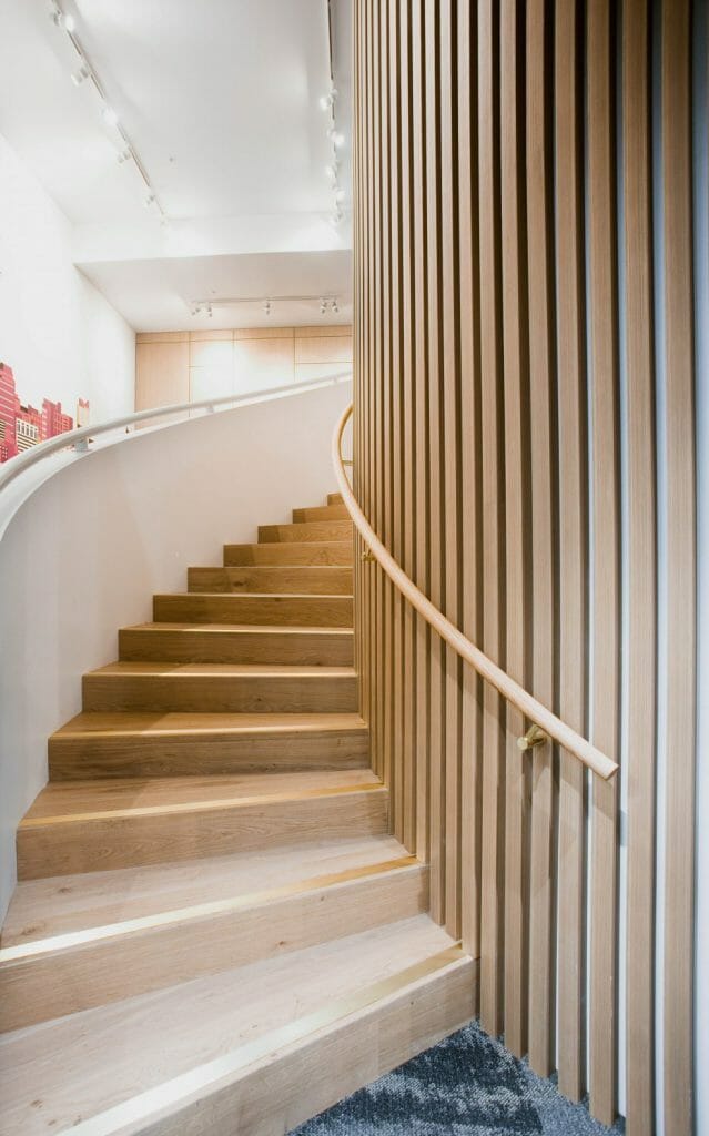 Innowood lining on stairway